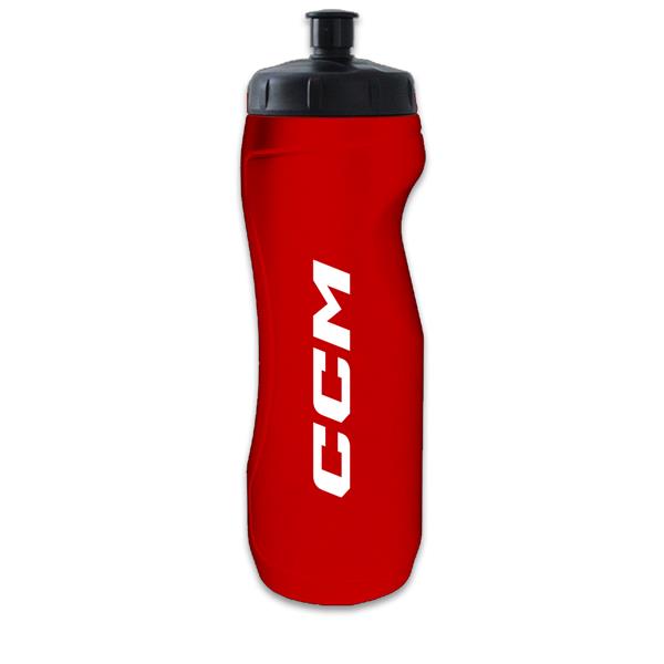 CCM Trinkflasche Rot 0,9 Liter mit Halm